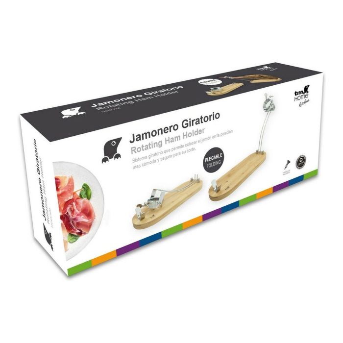 Jamonero Plegable Bambú (48 x 18,5 cm) 3 Jamonero Plegable Bambú (48 x 18,5 cm) 3