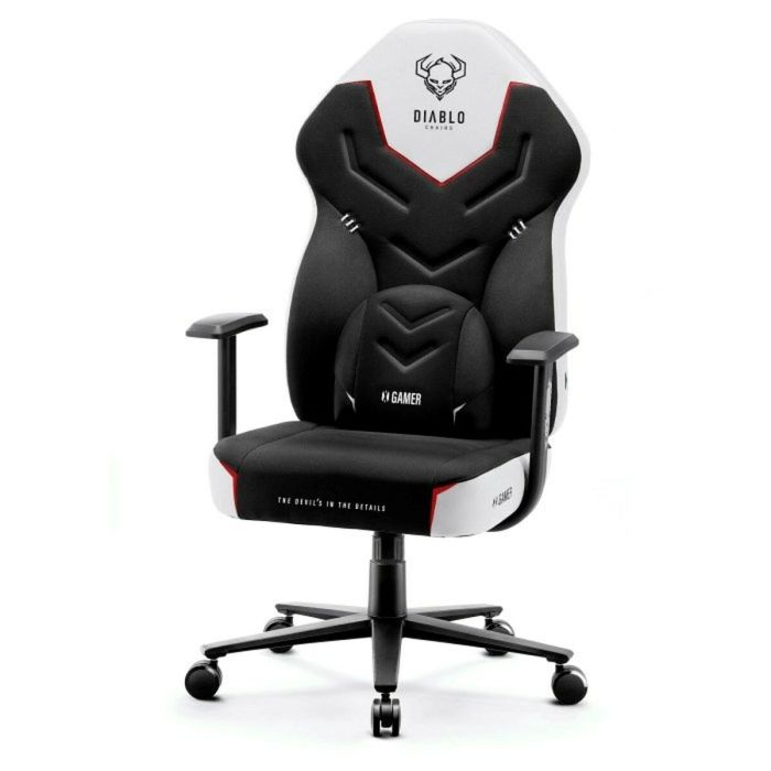 Silla Gaming Diablo Chairs X-GAMER 2.0 Normal Blanco Negro 4 Silla Gaming Diablo Chairs X-GAMER 2.0 Normal Blanco Negro 4