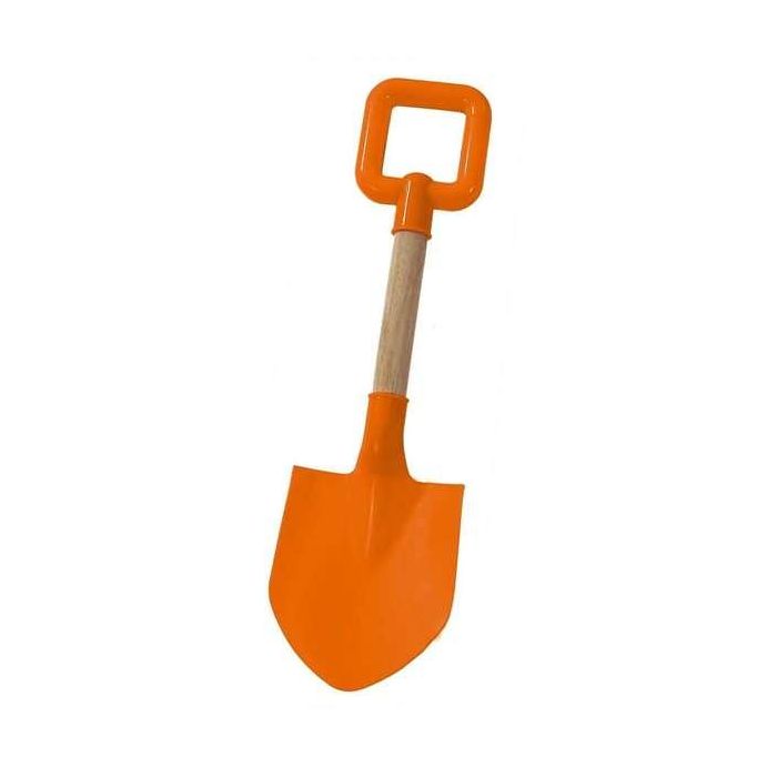 AVC Pala de Playa de Plástico con Mango de Madera de 35 cm - Modelos y Colores Surtidos (Para Niños a Partir de 10 Meses)