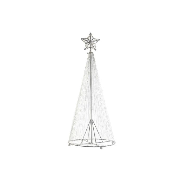 DKD Home Decor Decoración Luminosa Navidad Tradicional Plateado LED Metal 25 x 60 x 25 cm 3