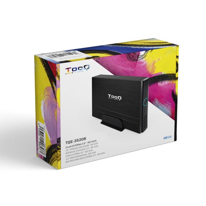 TooQ TQE-3520B Caja Externa para Disco Duro 3.5 pulgadas, Interfaz USB 2.0 (480 Mbps), compatible con SATA/IDE, hasta 8TB, de Aluminio Negro 5 TooQ TQE-3520B Caja Externa para Disco Duro 3.5 pulgadas, Interfaz USB 2.0 (480 Mbps), compatible con SATA/IDE, hasta 8TB, de Aluminio Negro 5