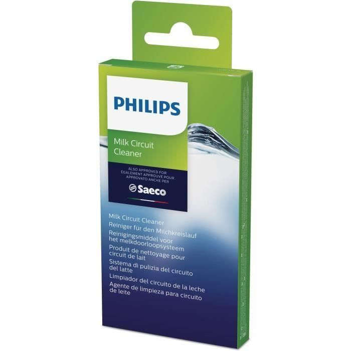 Philips CA6705/10 Sobres Limpiador de Circuito de Leche, Elimina Residuos de Leche, Paquete de 6 Sobres