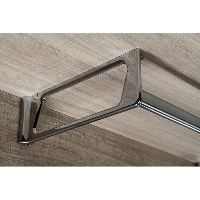 MAFOS L300 Soporte Estante Kansas de Zamak para Mano Izquierda, Acabado Cromo para Armarios y Vestidores 1