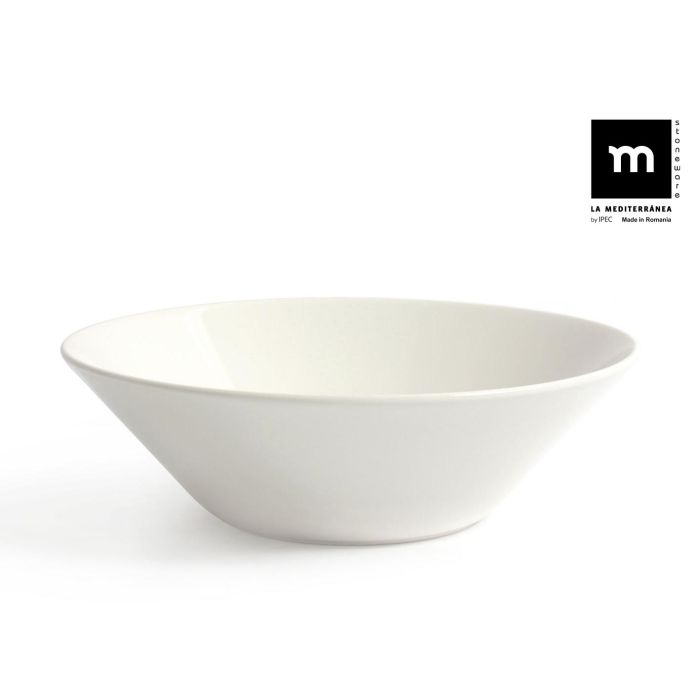 La Mediterranea Ensaladera Maitre Ivory Brillo 24 cm (6 Unidades)