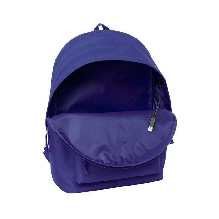 Safta Mochila Doble Portatil 15,6" + USB Teen Dark Blue 31x44x18 cm 3