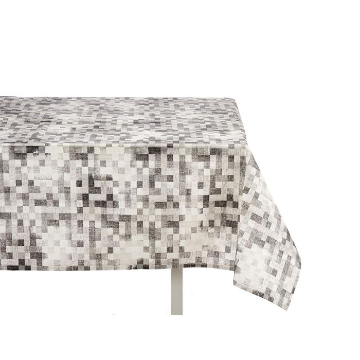 Kinvara Mantel Loneta Antimanchas Cuadros Gris 140x180 cm (Set de 6) 3 Kinvara Mantel Loneta Antimanchas Cuadros Gris 140x180 cm (Set de 6) 3