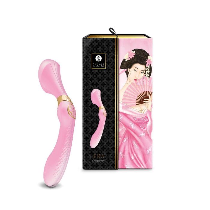 Masajeador Shunga Zoa Rosa Rosa claro 4 Masajeador Shunga Zoa Rosa Rosa claro 4