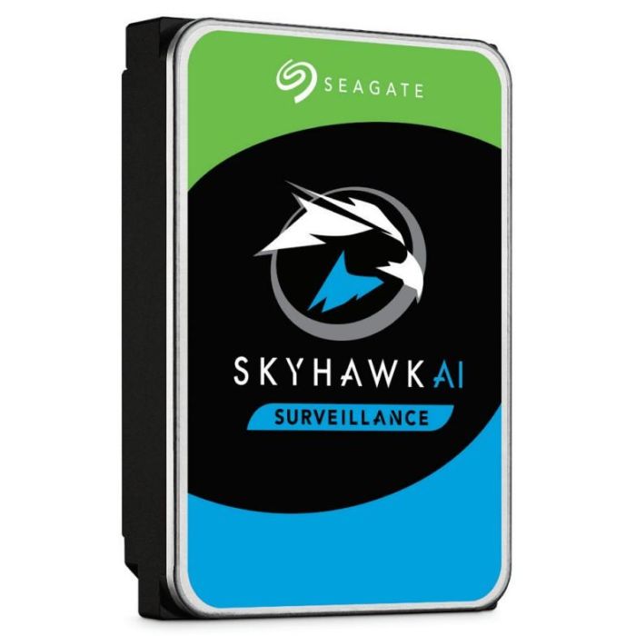 Seagate ST8000VE001 Disco Duro SkyHawk AI 8TB 3.5" SATA III 256MB Cache para Vigilancia NVR con IA, ImagePerfect AI