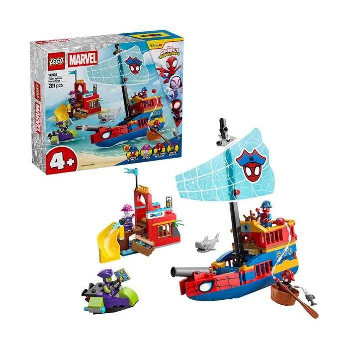 Juego de construccion barco pirata del equipo spidey lego spidey 3