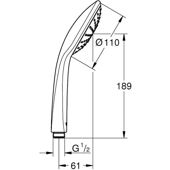 Grohe Teleducha de 1 chorro Jet 1