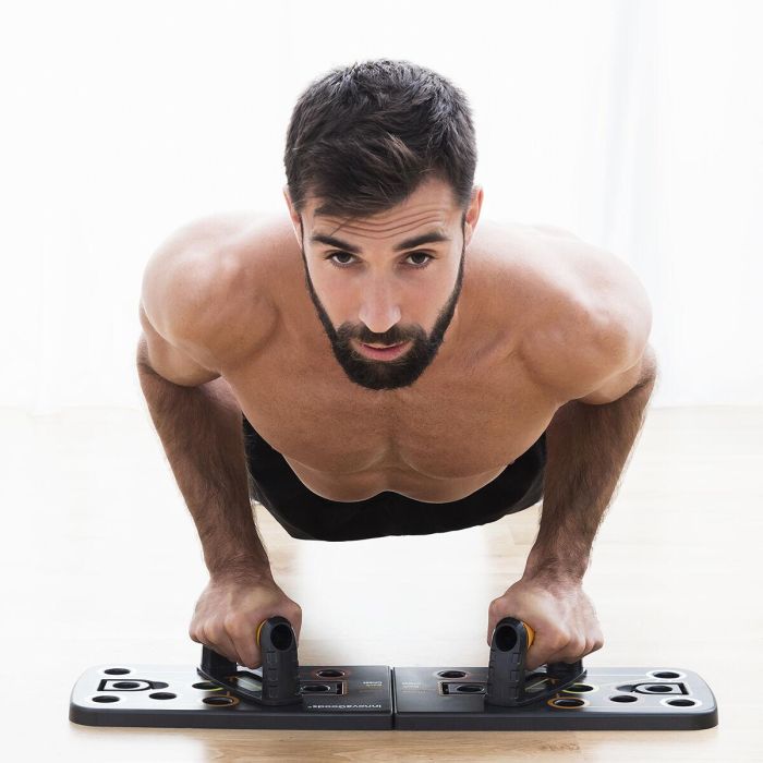 Tabla de Flexiones Push-Up con Bandas de Resistencia y Guía de Ejercicios Pulsher InnovaGoods 13