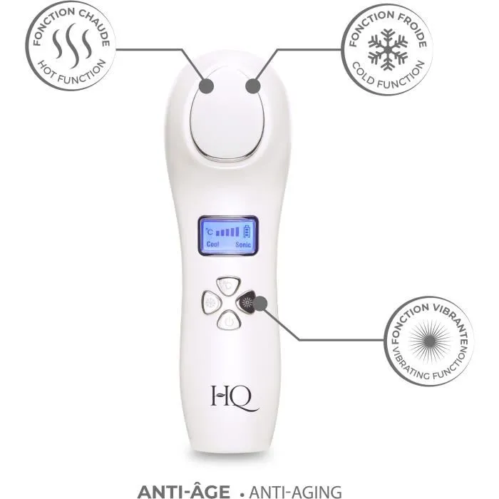 HQ Regenerador Facial Antienvejecimiento 96068, Multifuncional con Función de Frío y Vibraciones, Recargable USB 2