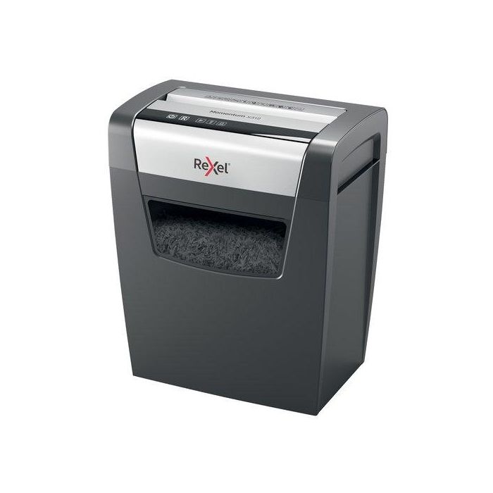 Rexel Destructora Manual Momentum X312, Corte Cruzado, Partículas 5x42 mm, Negro