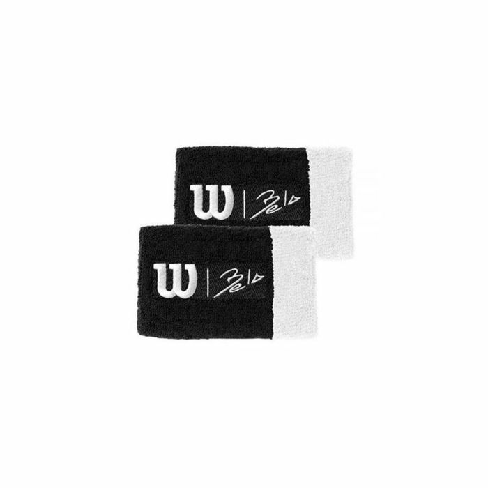 Muñequera Deportiva Wilson Bela Extra Wide Negro Talla única Muñequera Deportiva Wilson Bela Extra Wide Negro Talla única