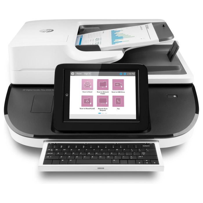 HP Digital Sender Flow 8500fn2 Document Scanner | Escáner plano y ADF | 600x600 DPI | Negocios | Imprime 10000 páginas/mes 1