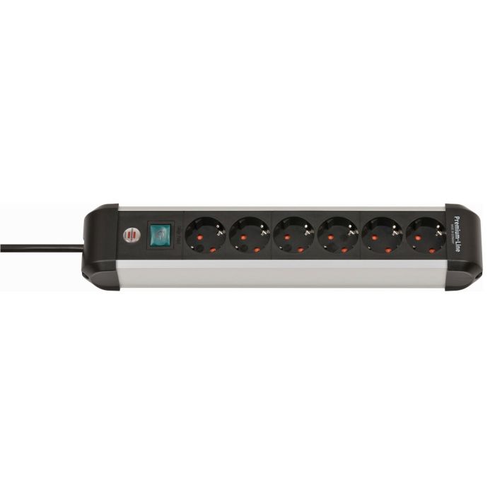 Regleta Enchufes 6 Tomas con Interruptor Brennenstuhl Premium-Alu-Line 3500 W (3 m) 10 Regleta Enchufes 6 Tomas con Interruptor Brennenstuhl Premium-Alu-Line 3500 W (3 m) 10