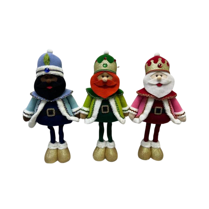 Figura Navidad Tradicional DKD Home Decor Multicolor 15 x 66 x 30 cm (3 Unidades) 0 Figura Navidad Tradicional DKD Home Decor Multicolor 15 x 66 x 30 cm (3 Unidades) 0