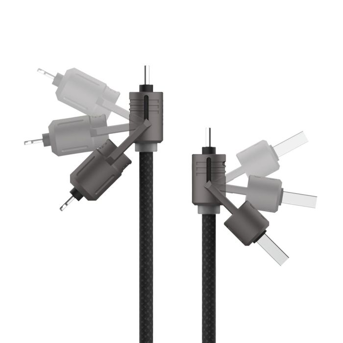 Cable USB KSIX Negro 1 m 4 Cable USB KSIX Negro 1 m 4