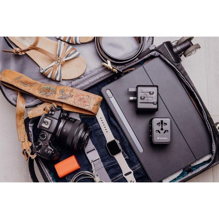 Verbatim Uta-02 Adaptador Universal de Viaje con 1 Puerto USB-C PD 20W y 1 Puerto USB-A QC 18W 14 Verbatim Uta-02 Adaptador Universal de Viaje con 1 Puerto USB-C PD 20W y 1 Puerto USB-A QC 18W 14