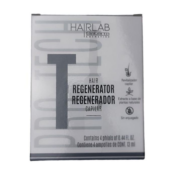 Salerm Hairlab Regenerador Capilar Ampollas 4X13 ml Tratamiento para Cabello Fino o Debilitado
