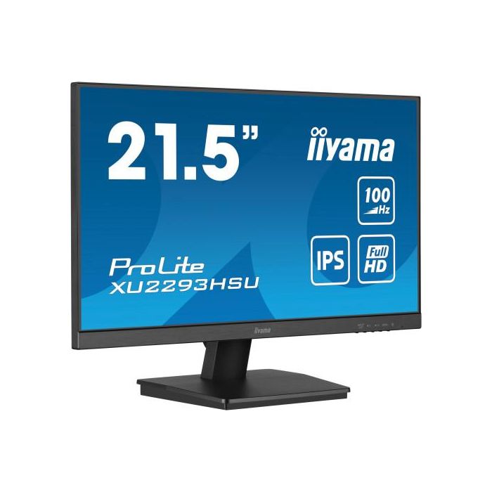 Iiyama ProLite XU2293HSU-B7 Monitor 21.5" Full HD IPS, 100Hz, 1ms, HDMI, DisplayPort, USB 2.0, Negro 1 Iiyama ProLite XU2293HSU-B7 Monitor 21.5" Full HD IPS, 100Hz, 1ms, HDMI, DisplayPort, USB 2.0, Negro 1