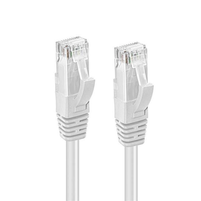 MicroConnect Cable de red CAT6 U/UTP de 10m, blanco, para switch, módem, router o panel de parcheo, con protectores 1 MicroConnect Cable de red CAT6 U/UTP de 10m, blanco, para switch, módem, router o panel de parcheo, con protectores 1