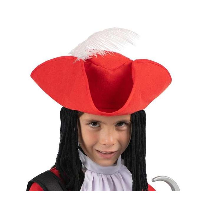Disfraz garfio sombrero con peluca textil, chaqueta, cuello, garfio, pantalón, cinturón y polainas talla 7-9 y 4 Disfraz garfio sombrero con peluca textil, chaqueta, cuello, garfio, pantalón, cinturón y polainas talla 7-9 y 4
