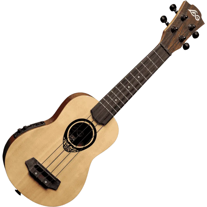 LAG Tiki Uku Baby Soprano Electro-Acustico Slim Arch Back Ukelele 1