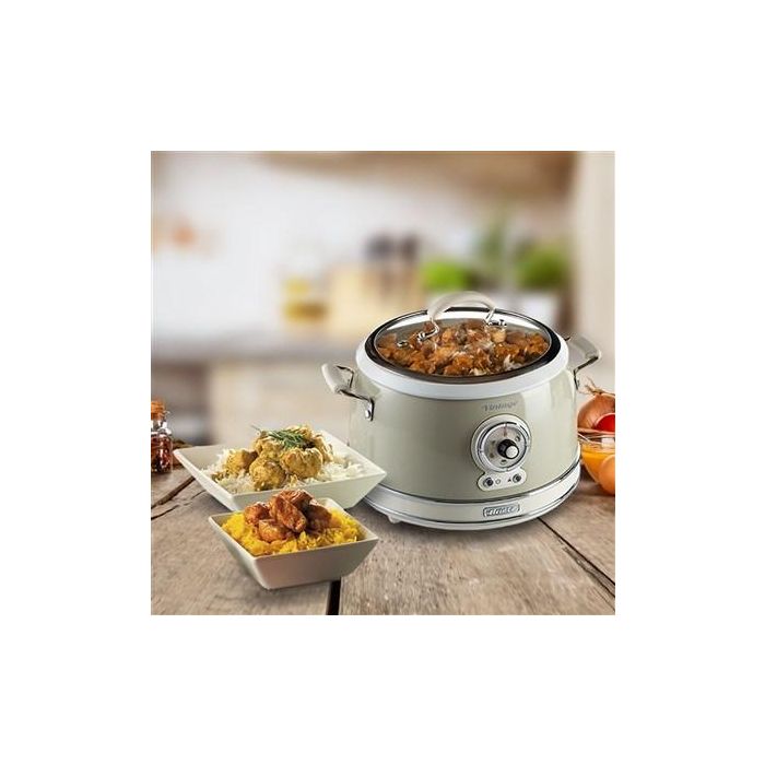 Ariete 2904/03 Olla Arrocera Multifunción Cocción Lenta, Mantener Caliente 24h Vintage Beige 10