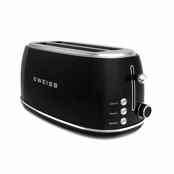 SWEISS GRV9 Tostadora Vintage 2 ranuras, 1500 W, Negra 7