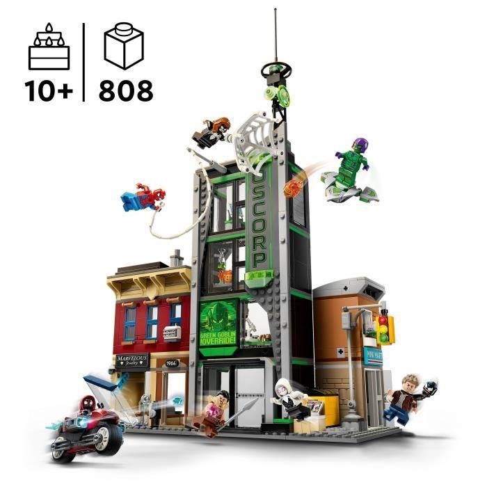 LEGO 76324 Marvel Spider-Man vs. Oscorp - Set de Construcción para niños a partir de 10 años 1