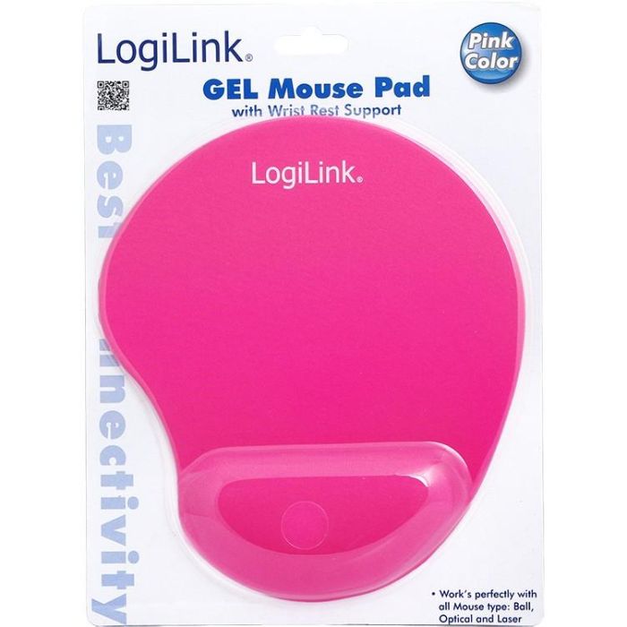LogiLink MousepadID0027P, Pink, monotone, 2