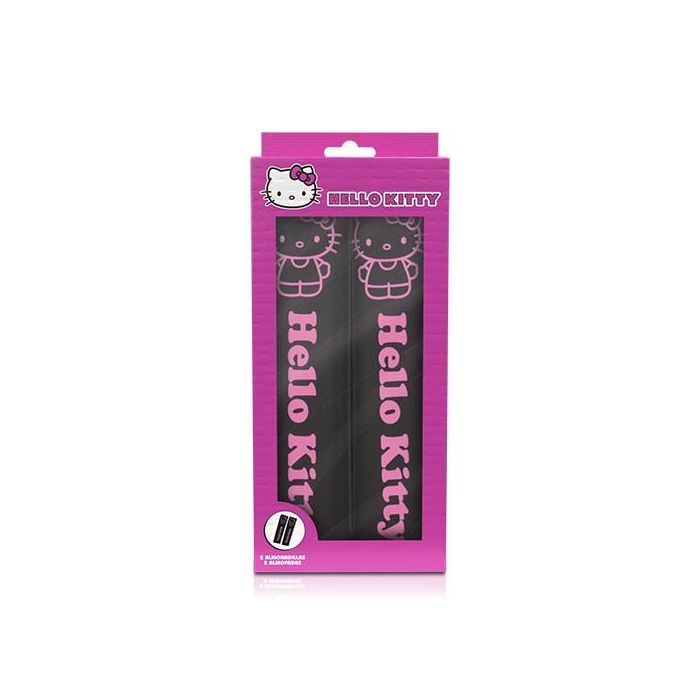 Almohadillas para Cinturón de Seguridad HELLO KITTY CS4 Negro 4 Almohadillas para Cinturón de Seguridad HELLO KITTY CS4 Negro 4