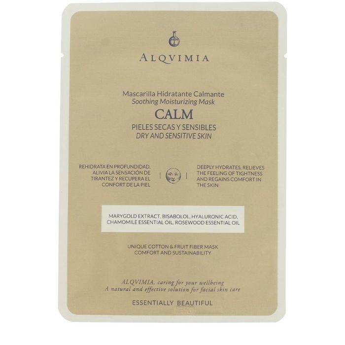 Alqvimia ESSENTIALLY BEAUTIFUL CALM Mascarilla Facial para Pieles Sensibles con Aceites Esenciales - 1 u
