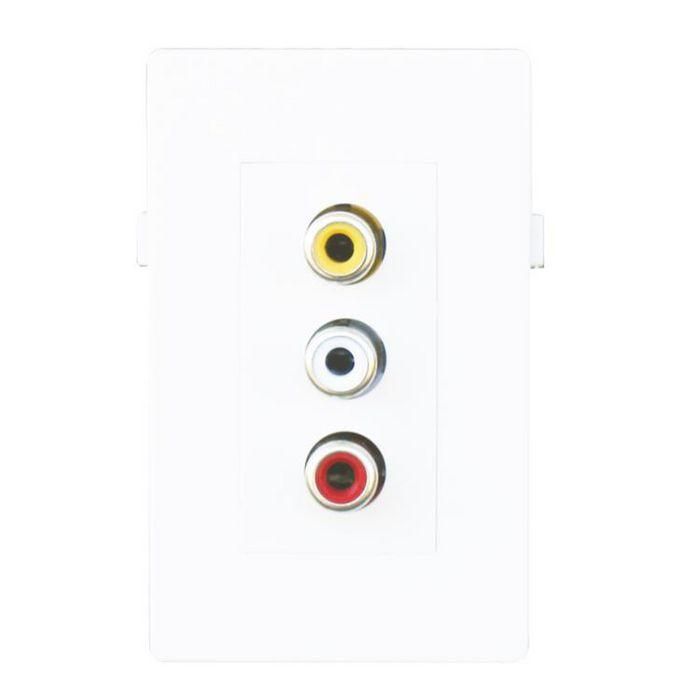 Garbot Módulo de Pared Empotrado Multimedia 1.5M - Sistema de Conexión para PC, Video, Audio, Control y Red, Instalación Mural 75x50mm