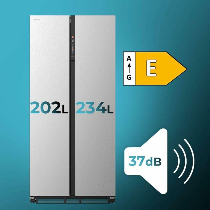 Frigorífico Cecotec Bolero CoolMarket SBS 436 SBI Acero Puerta americana 5