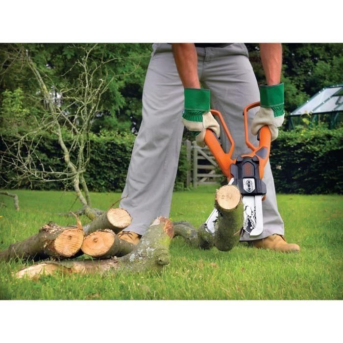Black & Decker GK1000 Alligator Cortadora de Ramas, 550W, Diámetro 100mm, Cadena 15cm 2