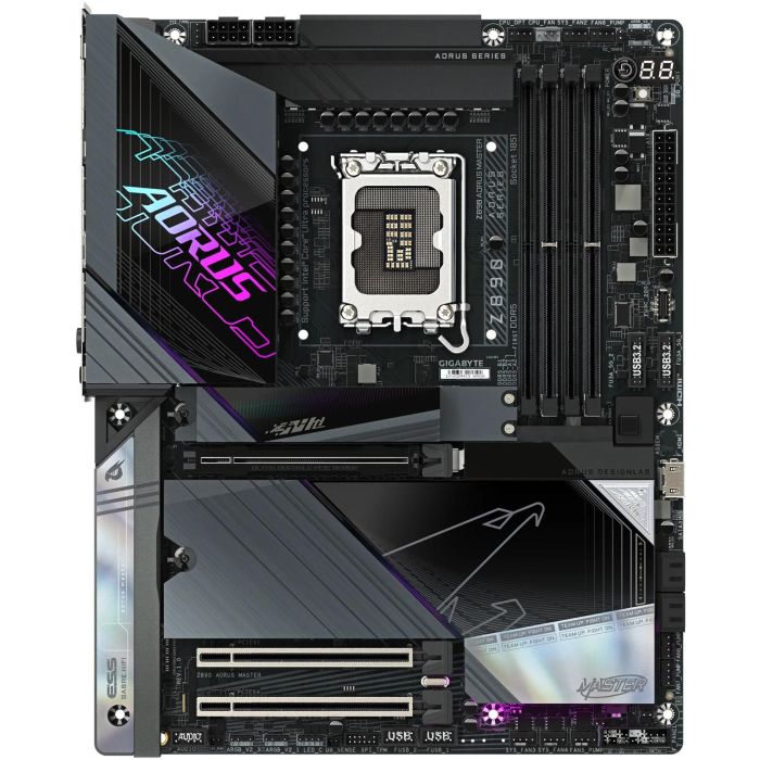 GIGABYTE Z890 AORUS MASTER Placa Base Intel Z890 LGA 1851 ATX para Core Ultra (Serie 2) DDR5 Wi-Fi 7 LAN 10GbE 1 GIGABYTE Z890 AORUS MASTER Placa Base Intel Z890 LGA 1851 ATX para Core Ultra (Serie 2) DDR5 Wi-Fi 7 LAN 10GbE 1