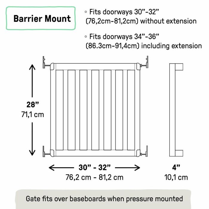 Barrera de seguridad Ingenuity Marrón 76-91 cm 2 Barrera de seguridad Ingenuity Marrón 76-91 cm 2