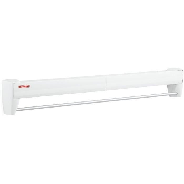 Leifheit TELEGANT 36 Protect Plus Secador de pared con 3,60 m de tendedero, toallero y dimensiones 72x37 cm Leifheit TELEGANT 36 Protect Plus Secador de pared con 3,60 m de tendedero, toallero y dimensiones 72x37 cm