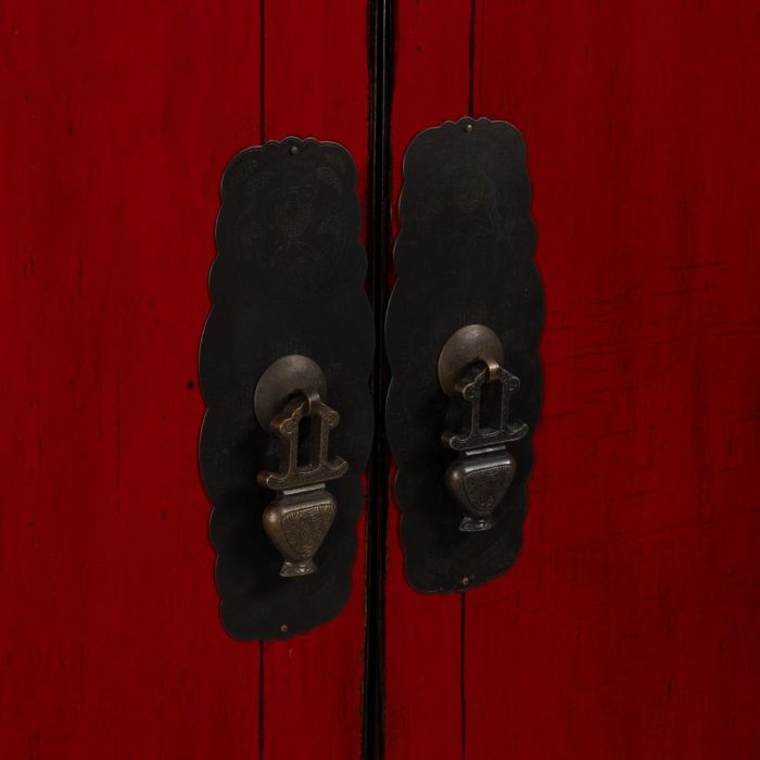 Armario Rojo Madera-Mdf 83,50 X 45 X 195 cm