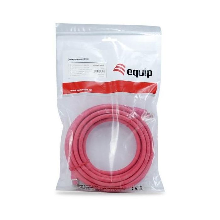 Equip Patchkabel Cat8.1 S/FTP 2xRJ45 0.50m rot LSZH Polybeutel 2