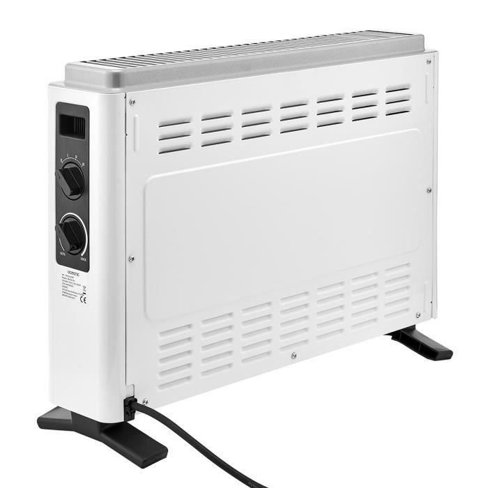 Convector calefactor eléctrico 2000W OCEANIC - 3 potencias - Móvil - Blanco 2 Convector calefactor eléctrico 2000W OCEANIC - 3 potencias - Móvil - Blanco 2