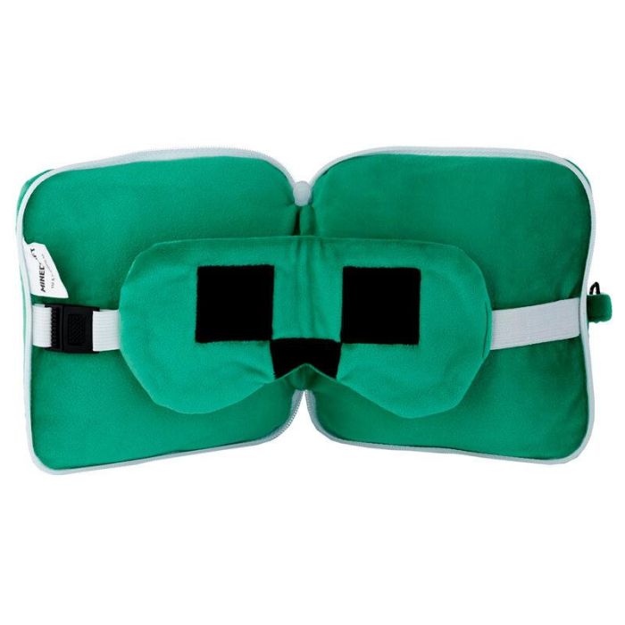 Almohada viaje antifaz Creeper Minecraft Relaxeazzz 1 Almohada viaje antifaz Creeper Minecraft Relaxeazzz 1