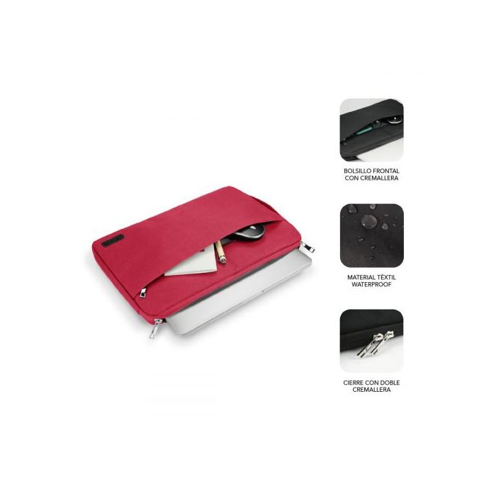 SUBBLIM Maletin Urban Laptop Sleeve 15,6" Red 1 SUBBLIM Maletin Urban Laptop Sleeve 15,6" Red 1