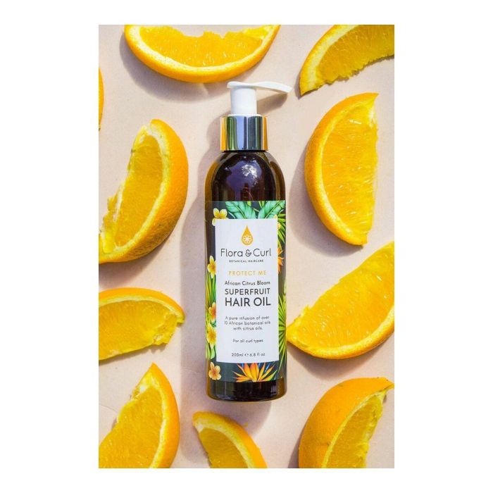 African Citrus Superfruit Hair Oil 200 mL Flora Curl 2