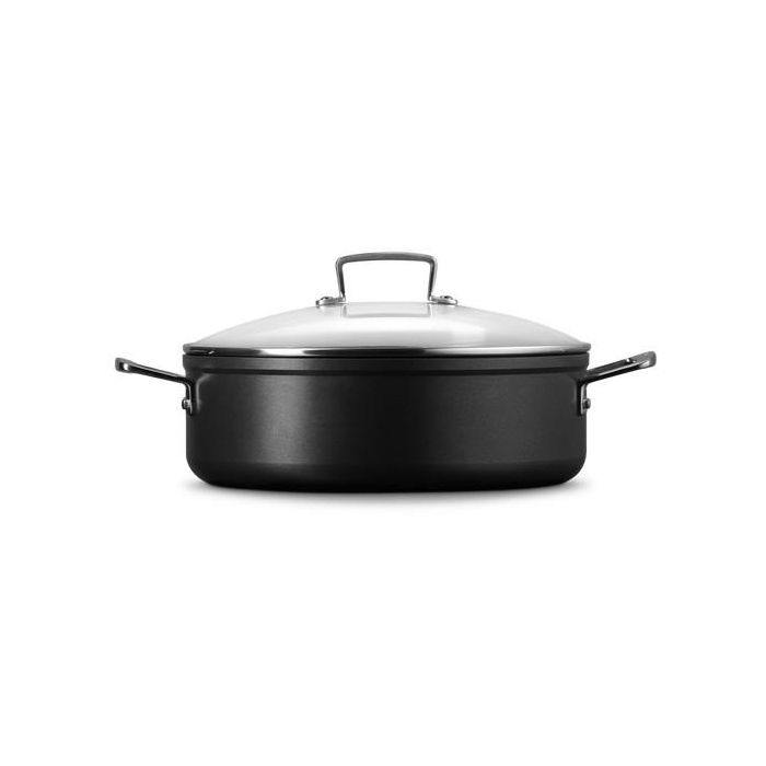 Le Creuset 51113280010500 Sauteuse Antiadherente Reforzada con Tapa de Cristal 28 cm 2