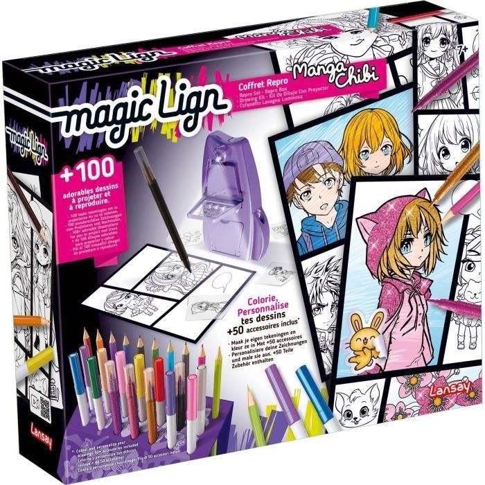 Magic Lign - LANSAY - Caja Repro Manga Chibi - 100 ilustraciones - A partir de 7 años 3