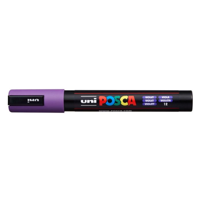Posca Marcador Pc-5M No Permanente Punta Forma De Bala 1,8 - 2,5 mm Violeta Posca Marcador Pc-5M No Permanente Punta Forma De Bala 1,8 - 2,5 mm Violeta