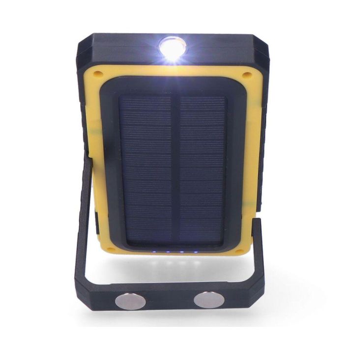 Edm Linterna Solar Force LED COB Recargable USB Panel Solar Imán Gancho 10W 750lm Edm Linterna Solar Force LED COB Recargable USB Panel Solar Imán Gancho 10W 750lm